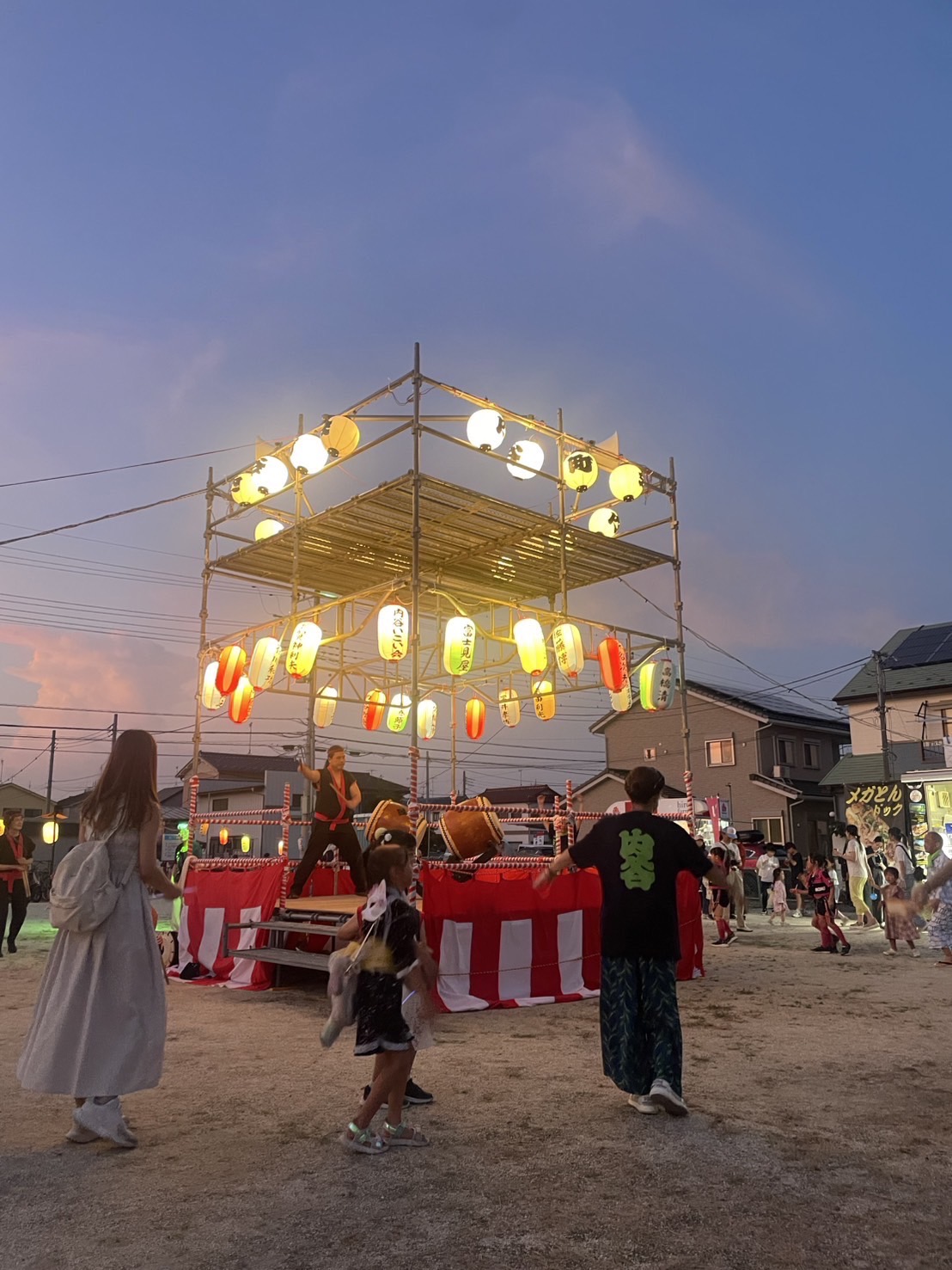 【春日部市内谷町】お祭りのやぐら組立を行いました！